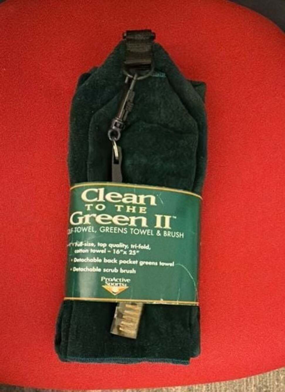 Vintage circa 2000 ProActive Sports Clean to the Green II Golf Towel, Tri-Fold T